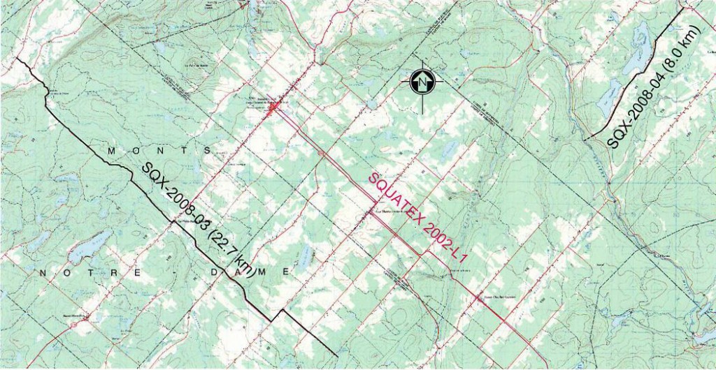 Relevé sismique 2008, régions de Saint-Marcellin et Ste-Jeanne dArc